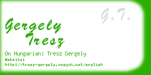 gergely tresz business card